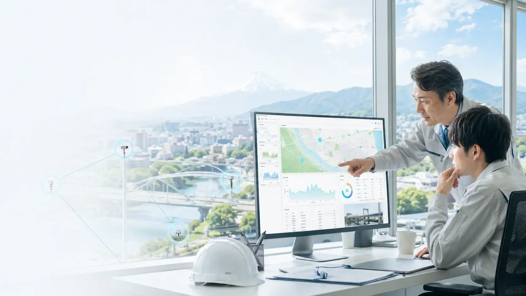 社会インフラのセンサーと監視画面をつなぐAIoT